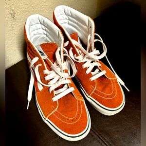 Burnt Orange Vans, Size Women’s 9.5